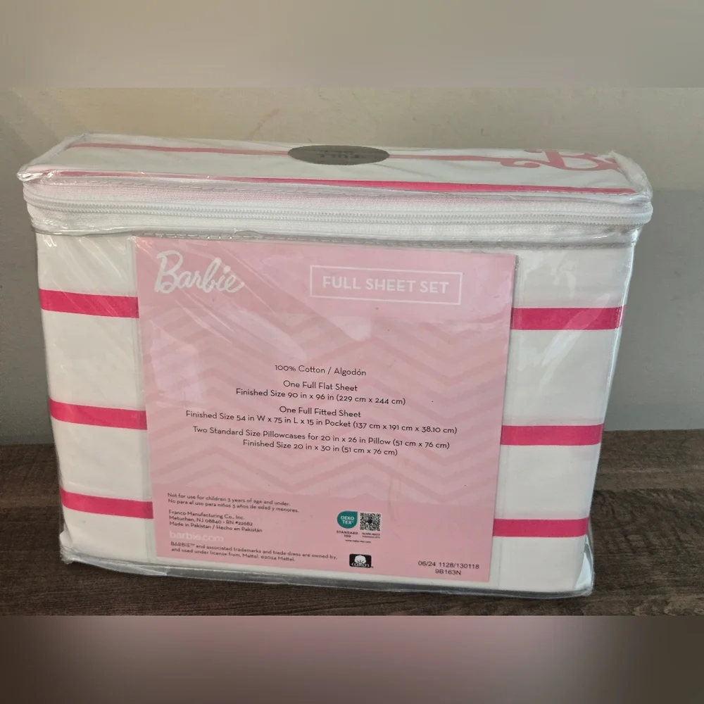 Barbie Movie FULL Sheet Set 100% Cotton NEW